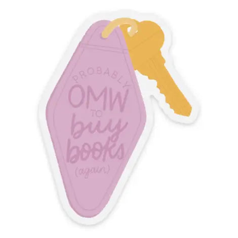 Clear On My Way To Buy Books Sticker