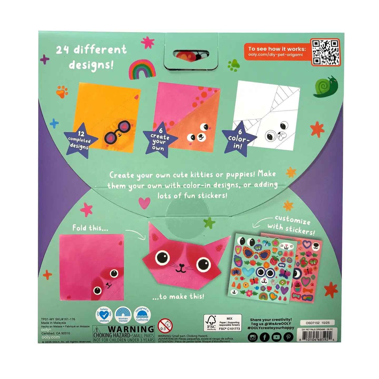 D.I.Y. Pet Pals Origami - Set of 24 Designs
