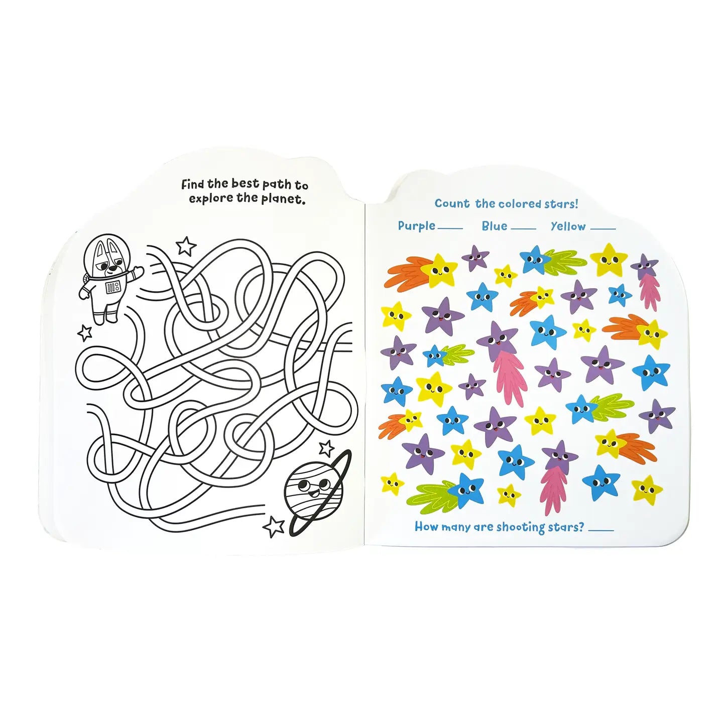 Playful Pages: Activity Book - Pets in Space