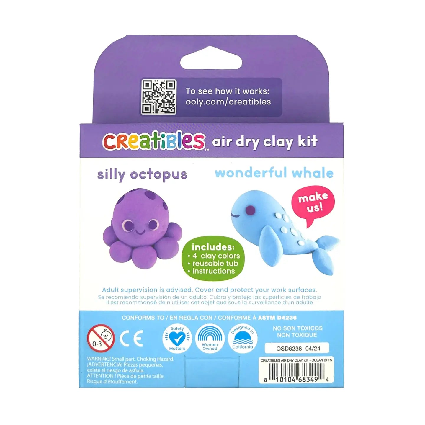 Creatibles: Air Dry Clay Bffs Kit - Ocean Pals