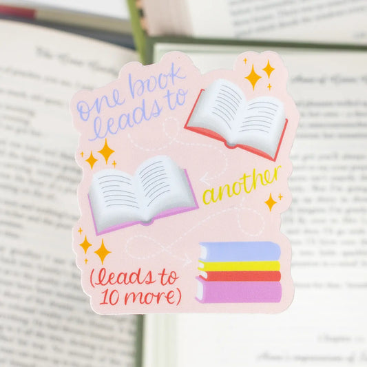 One Book Leads To Another Sticker