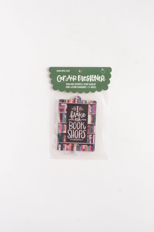 I Brake For Book Shops Car Freshner