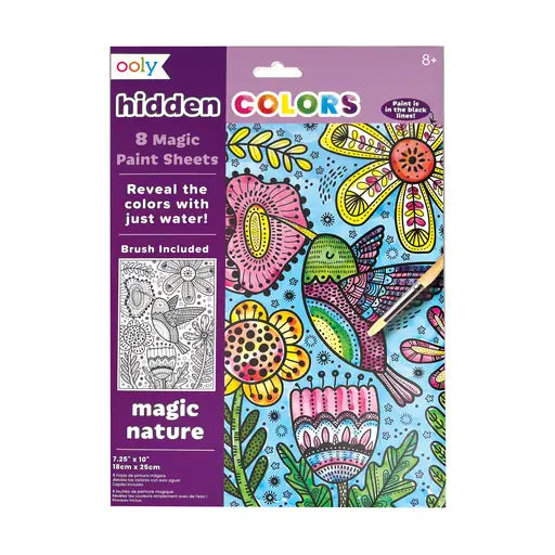 Hidden Colors: Magic Paint Sheets - Magic Nature