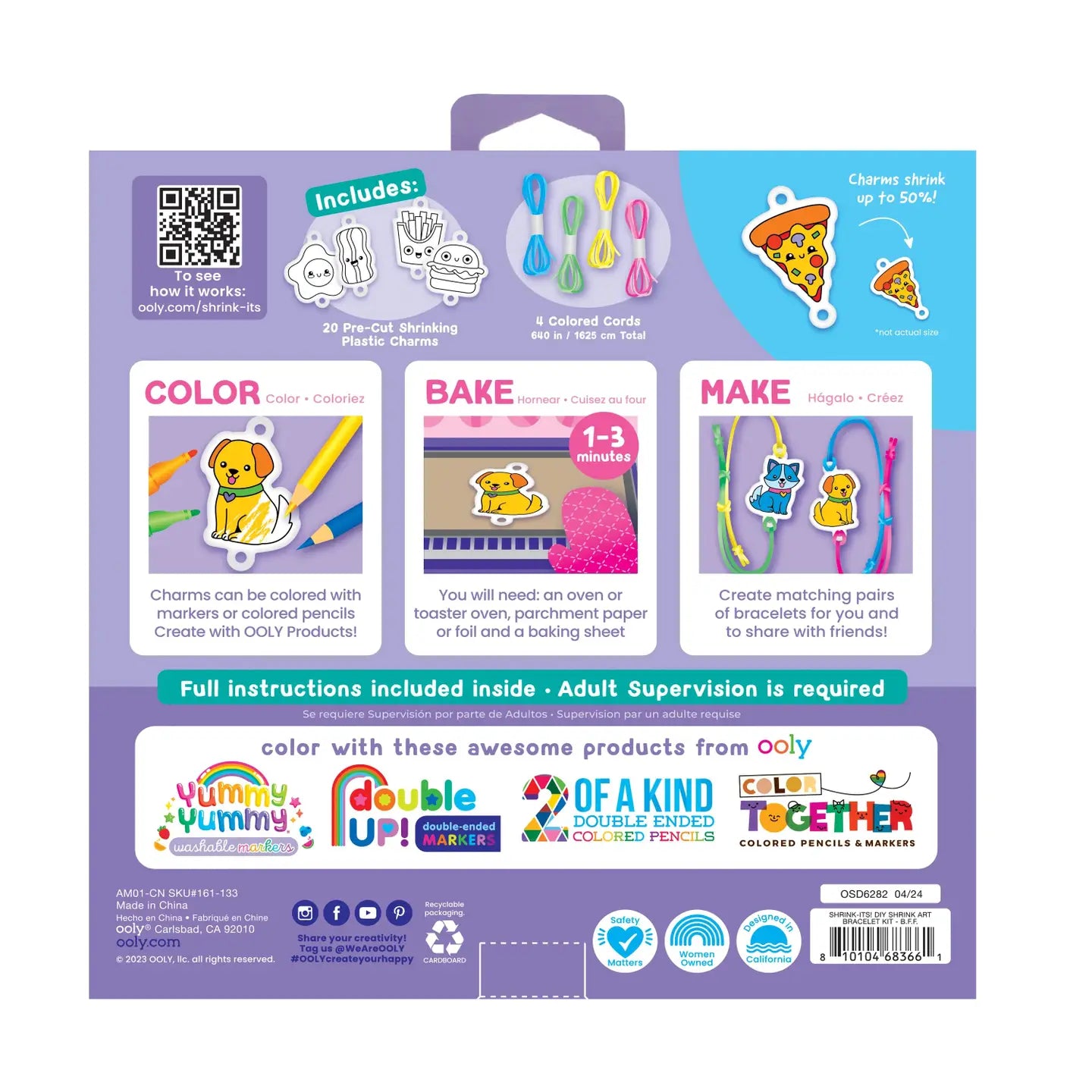 Shrink-Its!: D.I.Y. Shrink Art Bracelet Kit - B.F.F.