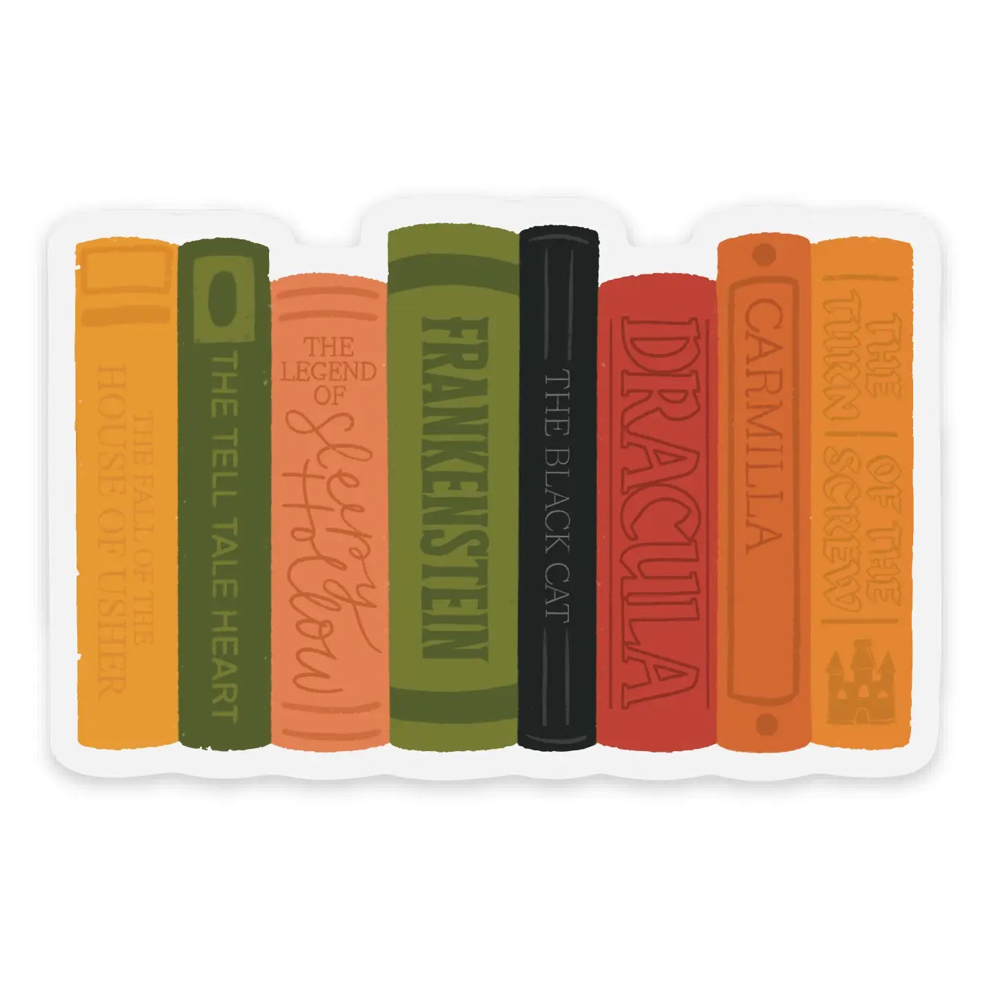 Clear Creepy Classics Sticker