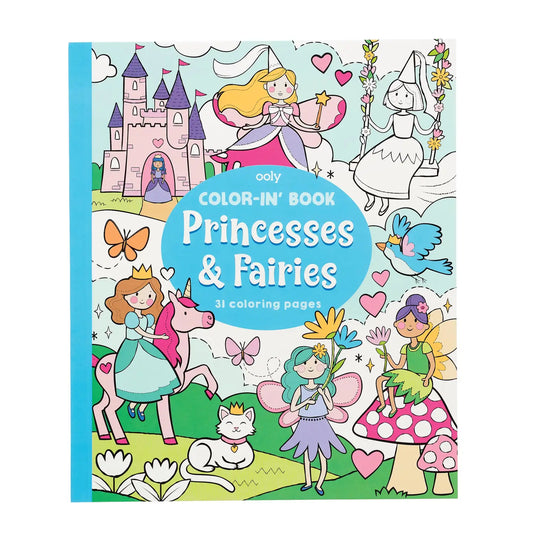 Color-in' Book Princess & Fairies