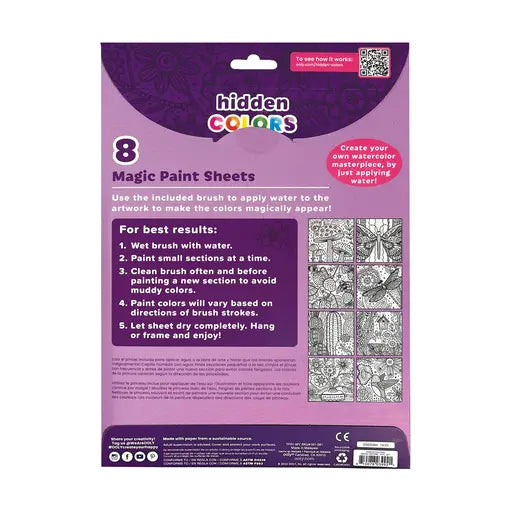 Hidden Colors: Magic Paint Sheets - Magic Nature