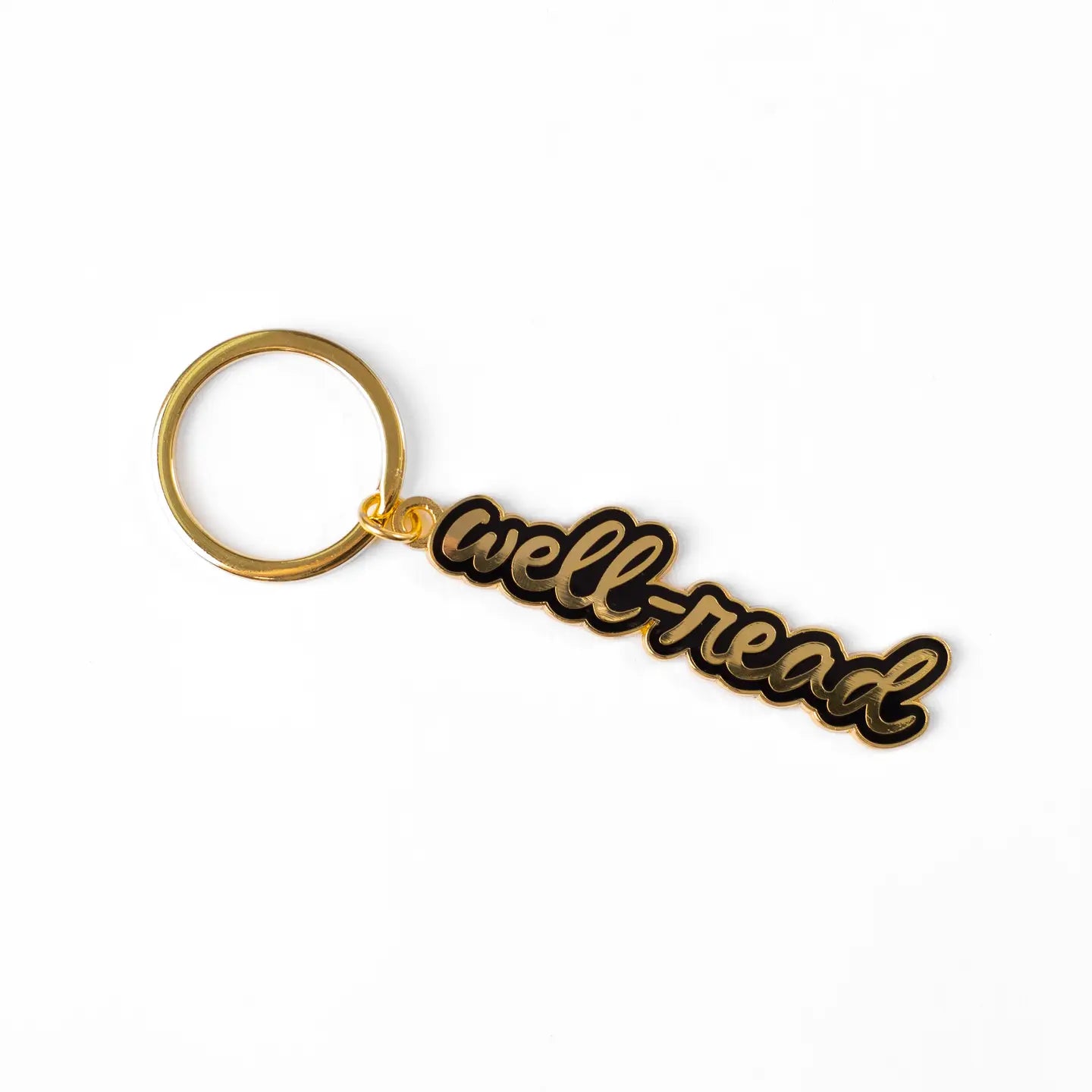 Well-Read Metal Keychain