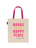 Books Are My Happy Place Tote Bag